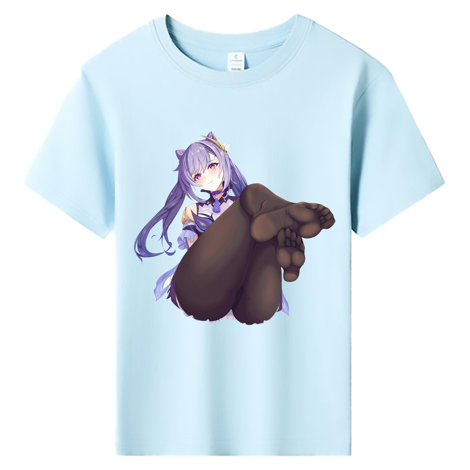 げんし神 刻晴 こくせい genshin Kokusei 綿100％キッズTシャツ（フロントプリント）